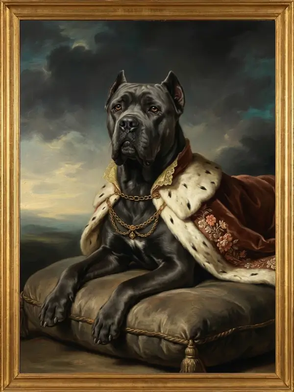 Example portrait masterpiece painting in Renaissance style