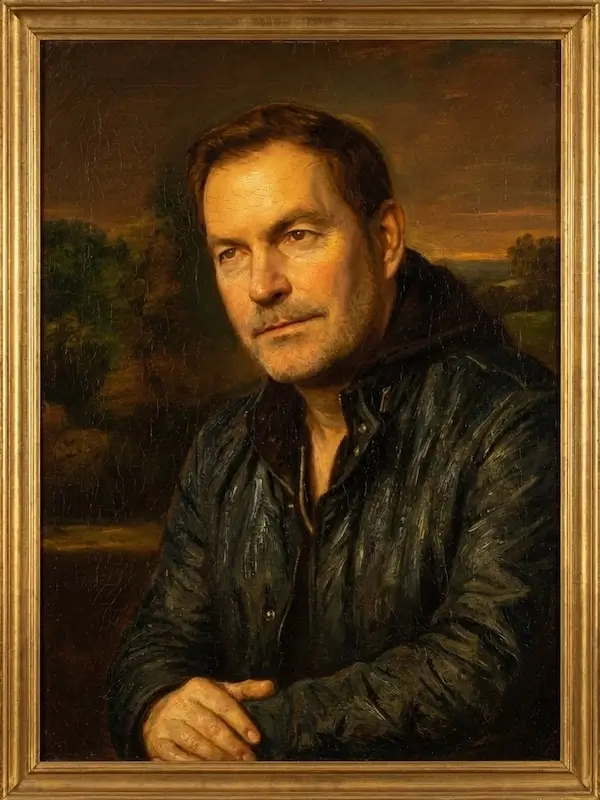 AI selfie portrait painting example